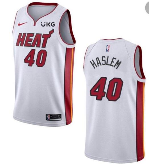 UDONIS HASLEM NIKE MIAMI HEAT ASSOCIATION WHITE 202223 SWINGMAN JERSEY