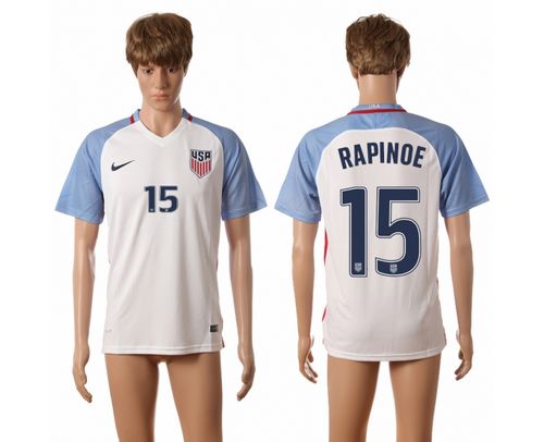 USA #13 Morgan Away Long Sleeves Soccer Country Jersey