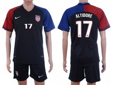 USA 2016-17 Jozy Altidore #17 Dark Blue Soccer Jersey