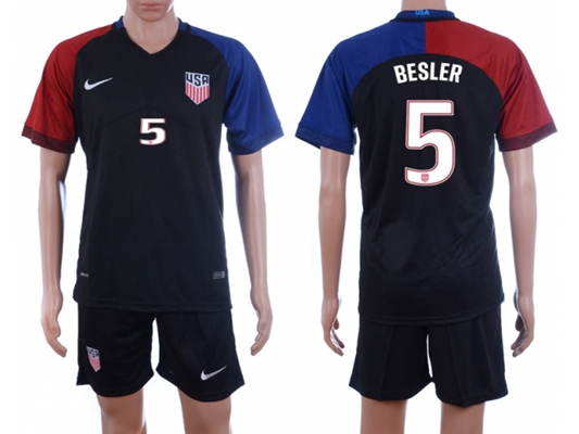 USA 2016-17 Matt Besler #5 Dark Blue Soccer Jersey