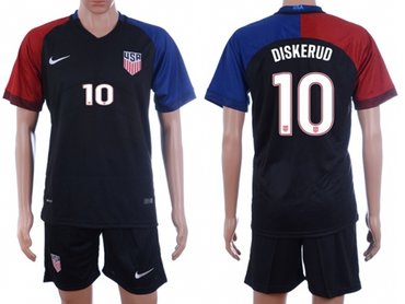 USA 2016-17 Mix Diskerud #10 Dark Blue Soccer Jersey