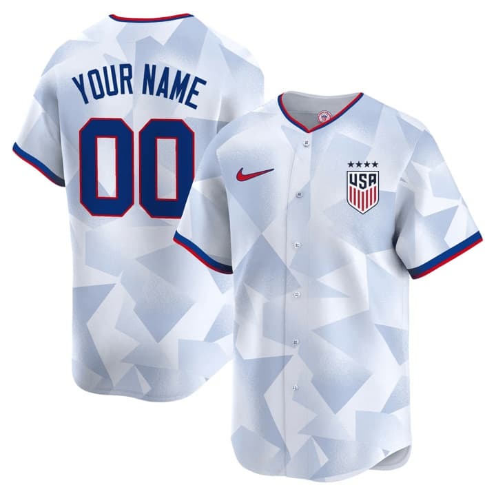USA National Custom Baseball Jersey - All Stitched