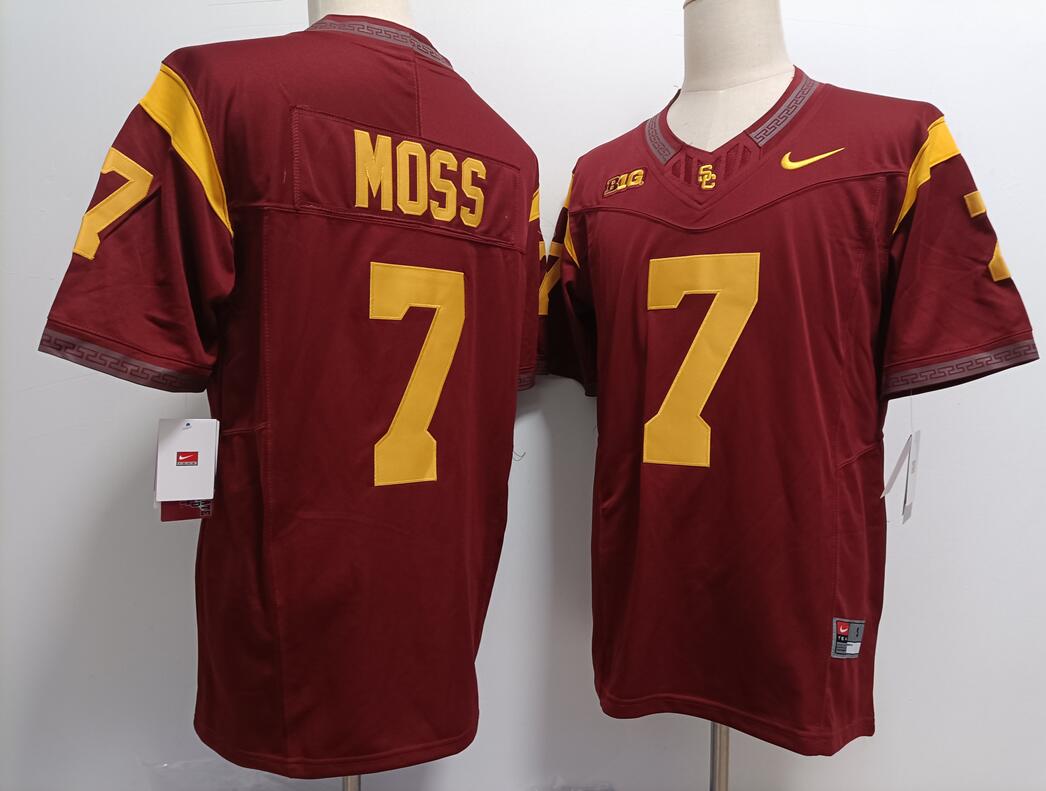 USC Trojans #7 Miller Moss Red Football JERSEY