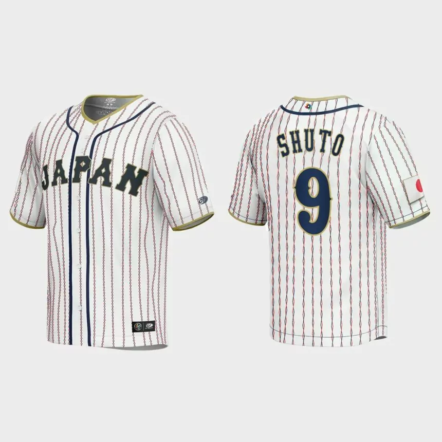 Ukyo Shuto Japan Baseball 2023 World Baseball Classic Jersey – White