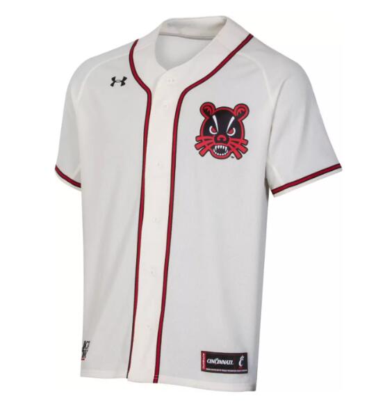 Under Armour Men's Cincinnati Bearcats Replica Baseball White Jersey