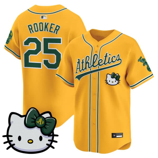 Unisex Athletics Hello Kitty Vapor Premier Limited Jersey – All Stitched Brent  Rooker   25