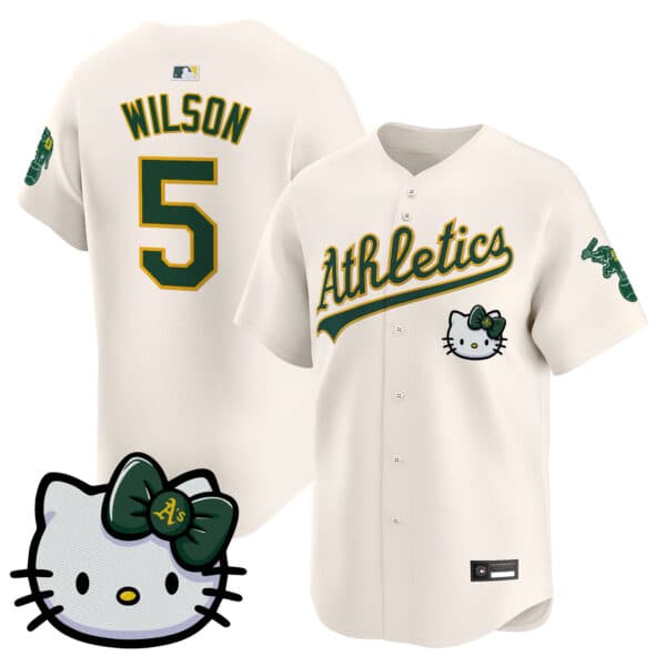 Unisex Athletics Hello Kitty Vapor Premier Limited Jersey – All Stitched Jacob Wilson   #5
