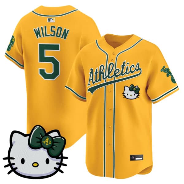 Unisex Athletics Hello Kitty Vapor Premier Limited Jersey – All Stitched Jacob Wilson   5
