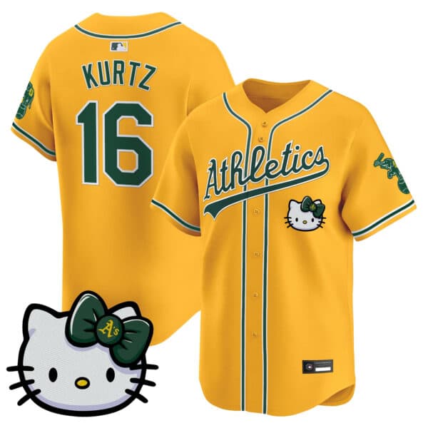 Unisex Athletics Hello Kitty Vapor Premier Limited Jersey – All Stitched Nick Kurtz #16