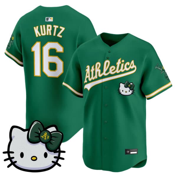 Unisex Athletics Hello Kitty Vapor Premier Limited Jersey – All Stitched Nick Kurtz