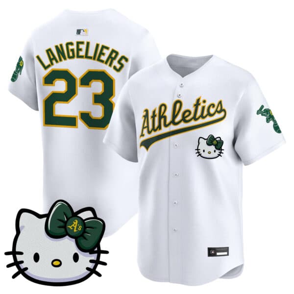 Unisex Athletics Hello Kitty Vapor Premier Limited Jersey – All Stitched Shea Langeliers  23