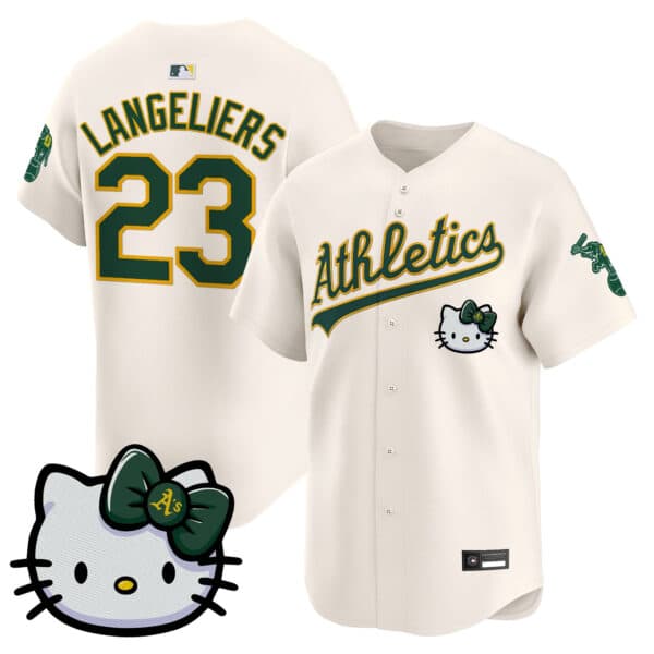 Unisex Athletics Hello Kitty Vapor Premier Limited Jersey – All Stitched Shea Langeliers #23