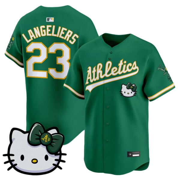 Unisex Athletics Hello Kitty Vapor Premier Limited Jersey – All Stitched Shea Langeliers