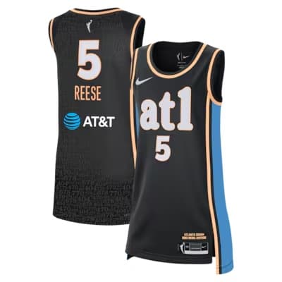 Unisex Atlanta Dream Angel Reese Nike Black Victory Jersey - Rebel Edition