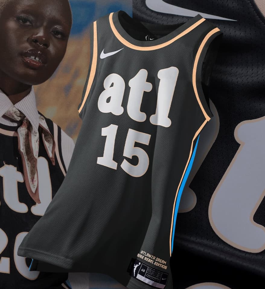 Unisex Atlanta Dream Nike Black Victory Custom Jersey - Rebel Edition_1