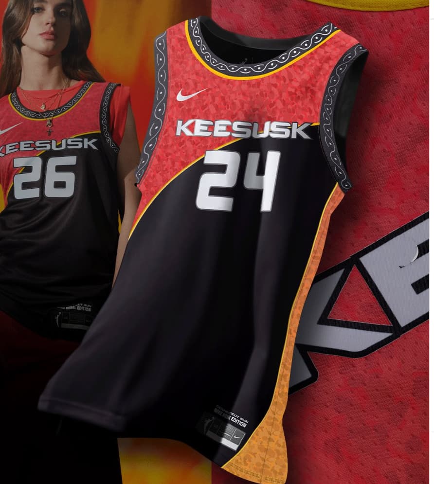 Unisex Connecticut Sun Nike Charcoal Victory Custom Jersey - Rebel Edition_1