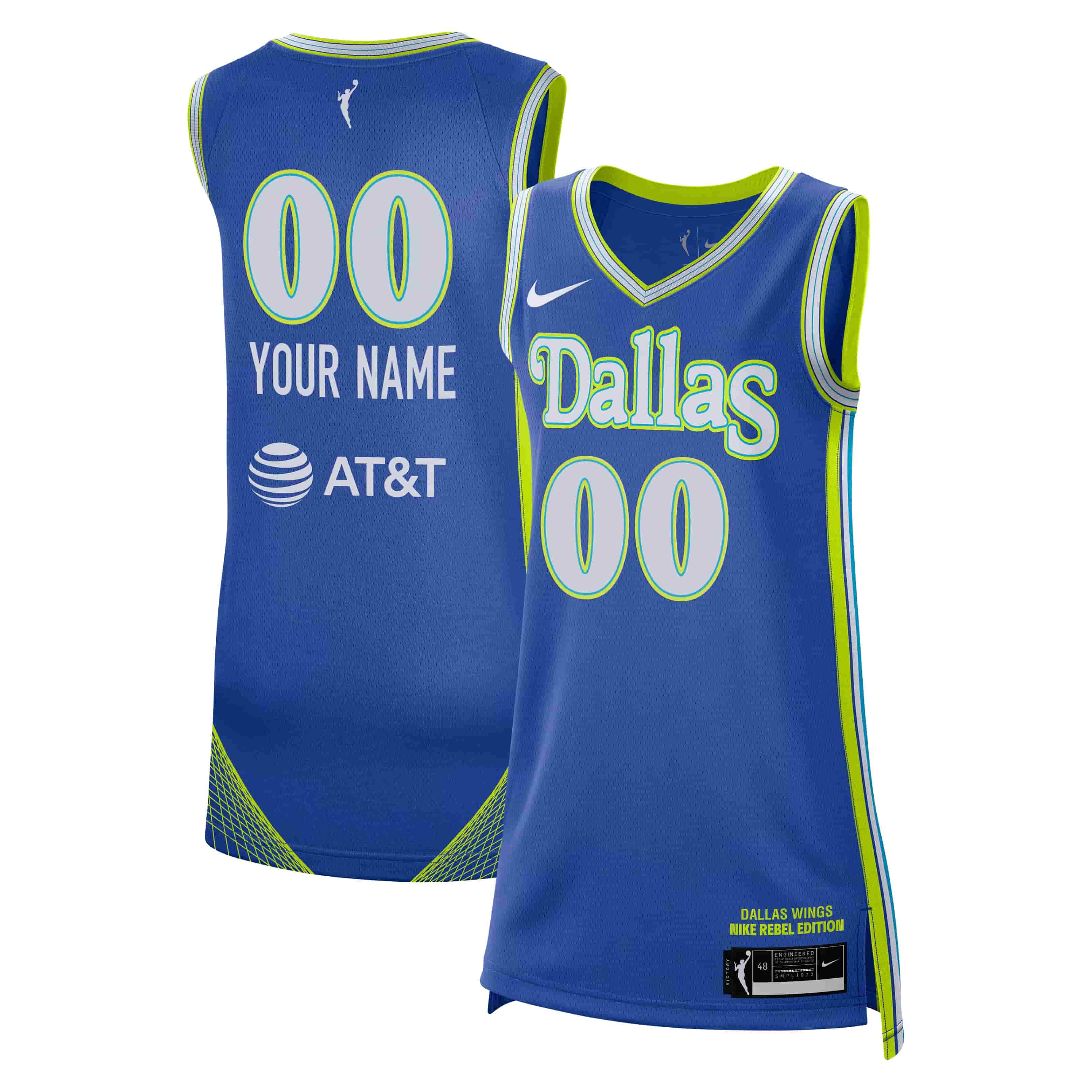 Unisex Dallas Wings Nike Blue Victory Custom Jersey