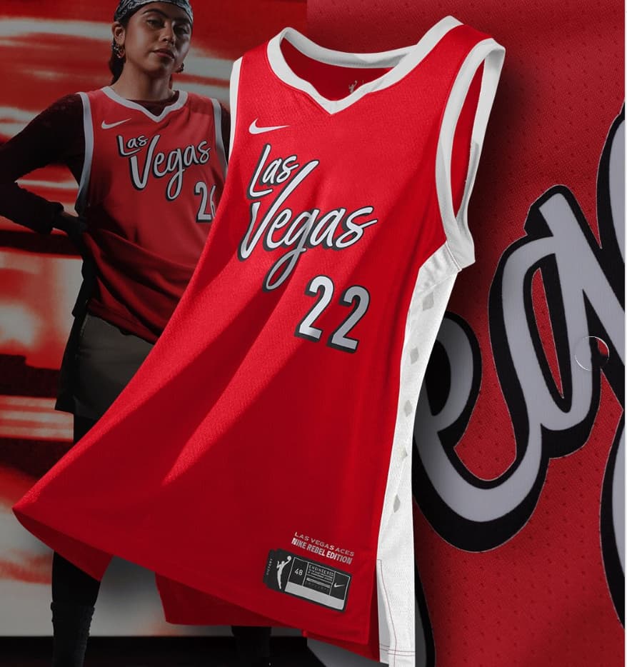Unisex Las Vegas Aces Nike Red Victory Custom  Jersey - Rebel Edition