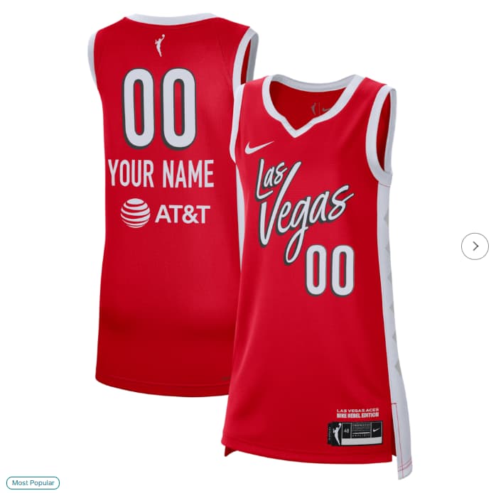 Unisex Las Vegas Aces Nike Red Victory Custom Jersey - Rebel Edition