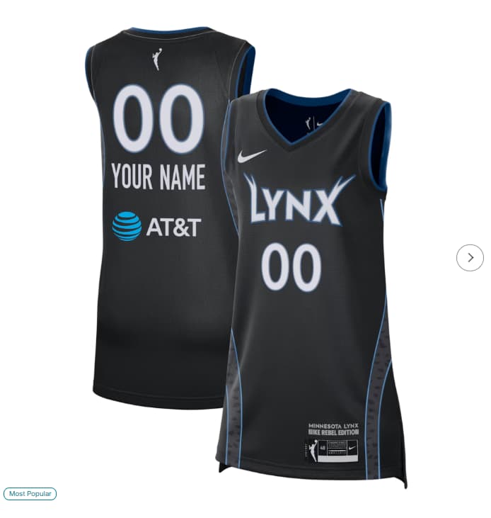Unisex Minnesota Lynx Nike Black Victory Custom Jersey - Rebel Edition