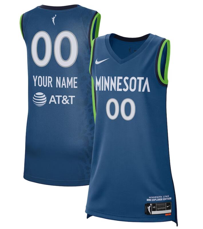 Unisex Minnesota Lynx Nike Blue 2021 Explorer Edition Victory Custom Jersey