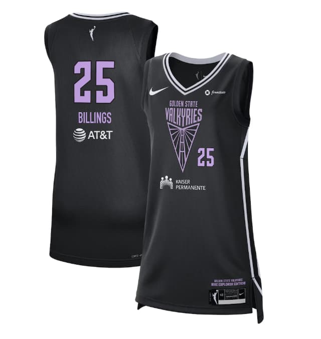 Unisex Nike Monique Billings Black Golden State Valkyries Explorer Edition Badge Victory Jersey