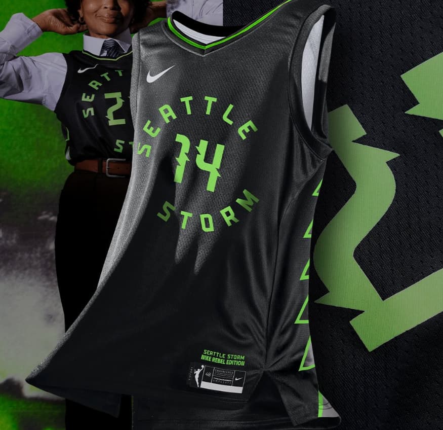Unisex Seattle Storm Nike Black Victory Custom Jersey - Rebel  Edition
