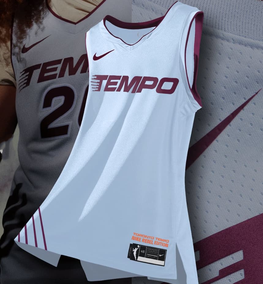 Unisex Toronto Tempo Nike Hydrogen Blue Victory Custom Jersey -  Rebel Edition