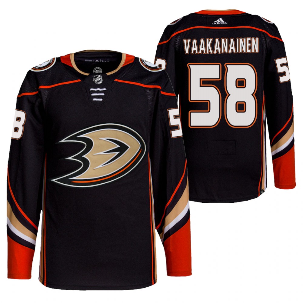 Urho Vaakanainen Anaheim Ducks Black Home Authentic Primegreen Jersey