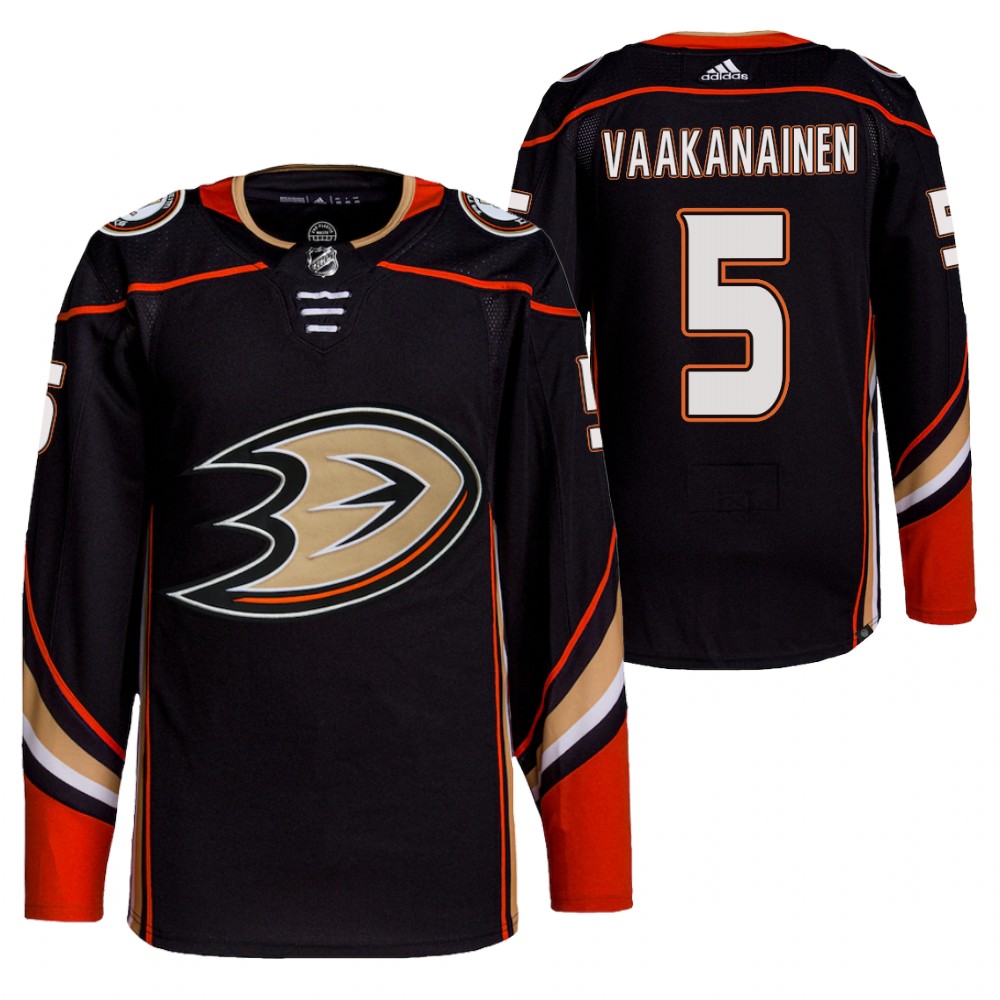 Urho Vaakanainen Anaheim Ducks Black Home Primegreen Authentic Pro Jersey