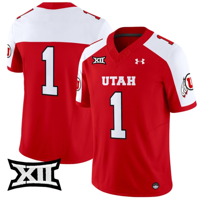 Utah Utes 2024 Vapor Limited Football Jersey - All Stitched #1 no name