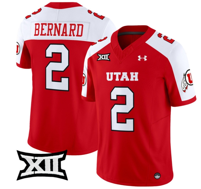 Utah Utes 2024 Vapor Limited Football Jersey - All Stitched #2 MICAH BERNARD