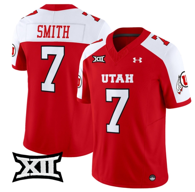 Utah Utes 2024 Vapor Limited Football Jersey - All Stitched #7 STEVE SMITH SR.