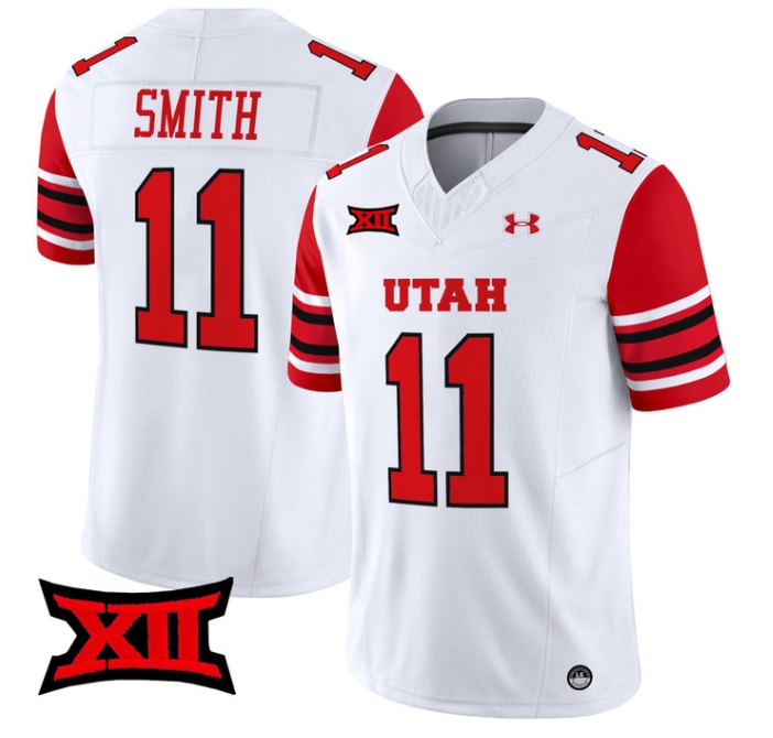 Utah Utes 2024 Vapor Limited Football Jersey - All Stitched WHITE #11 ALEX SMITH