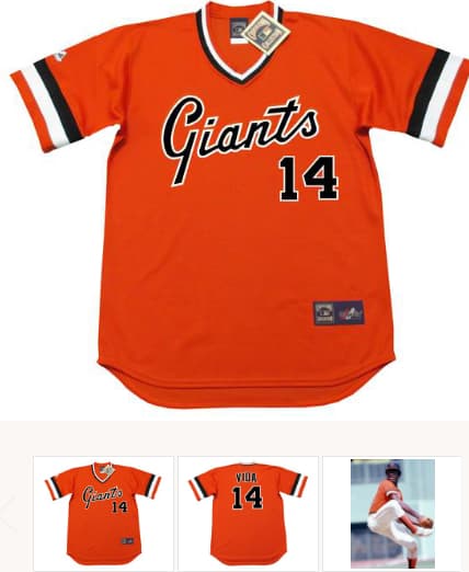 VIDA BLUE San Francisco Giants 1978 Alternate Majestic Throwback Baseball Jersey
