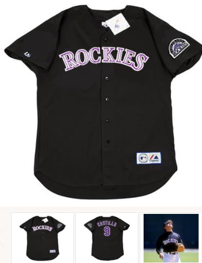 VINNY CASTILLA Colorado Rockies 1993 Majestic Throwback Baseball Jersey