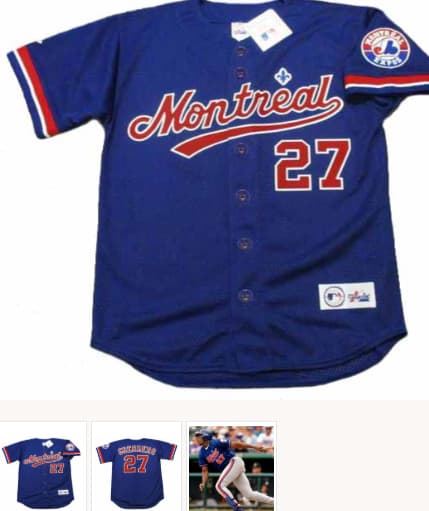 VLADIMIR GUERRERO Montreal Expos 2002 Majestic Baseball Throwback Jersey