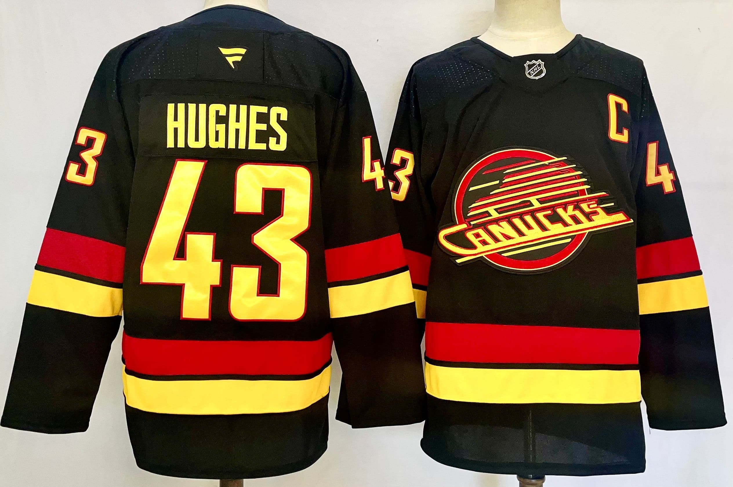 Vancouver Canucks  hockey Jersey Quinn Hughes  43