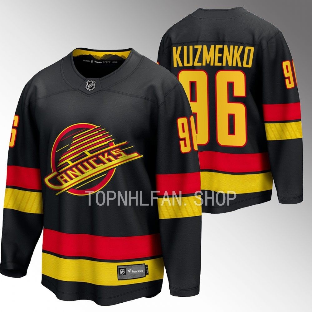 Vancouver Canucks Andrei Kuzmenko Black 2023-24 Alternate Breakaway Player Jersey