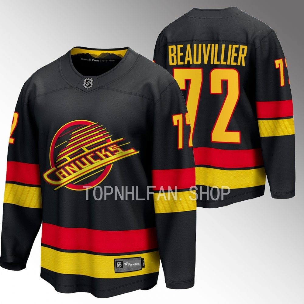 Vancouver Canucks Anthony Beauvillier Black 2023-24 Alternate Breakaway Player Jersey