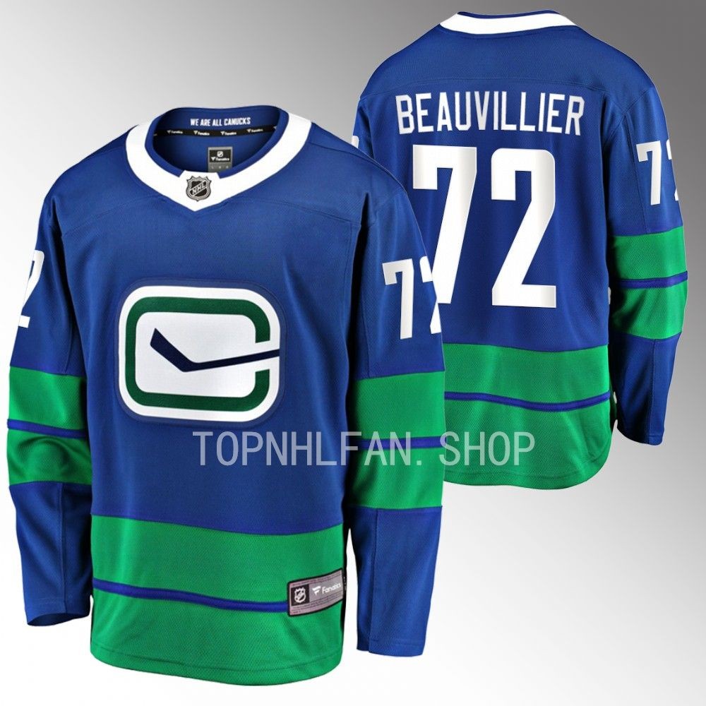 Vancouver Canucks Anthony Beauvillier Blue Alternate Breakaway Player Jersey