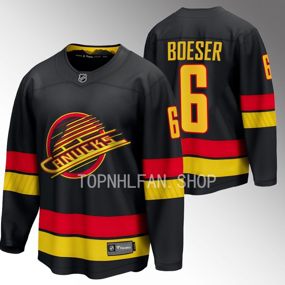 Vancouver Canucks Brock Boeser Black 2023-24 Alternate Breakaway Player Jersey