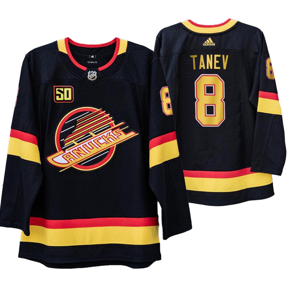 Vancouver Canucks Christopher Tanev 50th Anniversary Men's Skate Jersey
