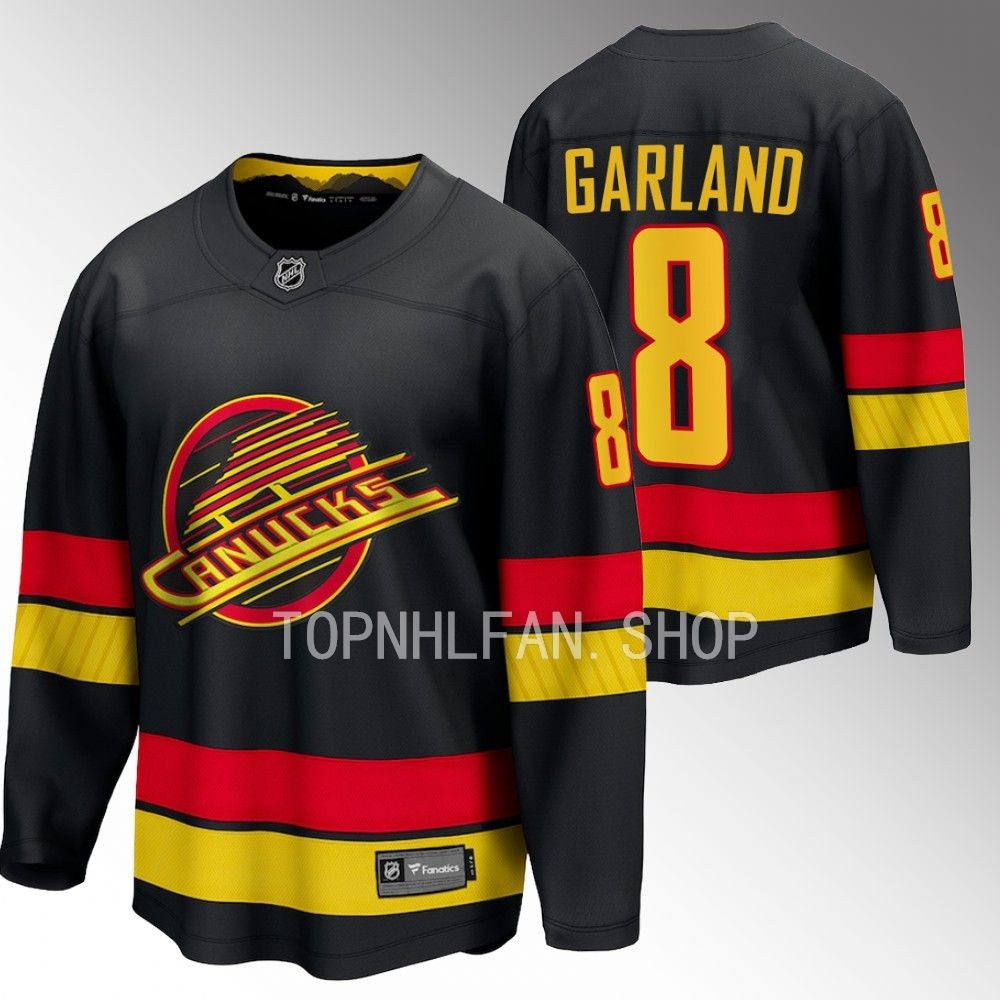 Vancouver Canucks Conor Garland Black 2023-24 Alternate Breakaway Player Jersey