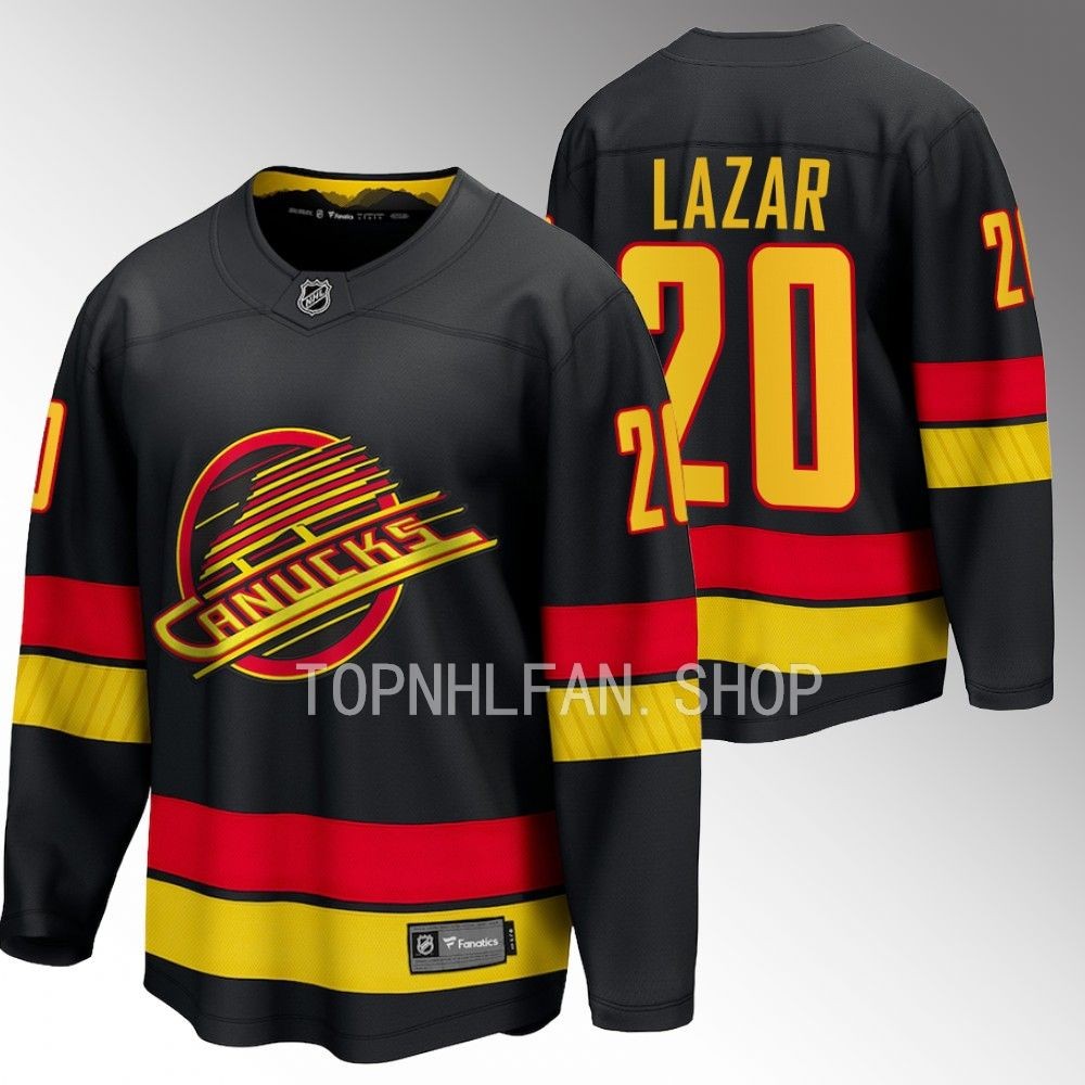Vancouver Canucks Curtis Lazar Black 2023-24 Alternate Breakaway Player Jersey