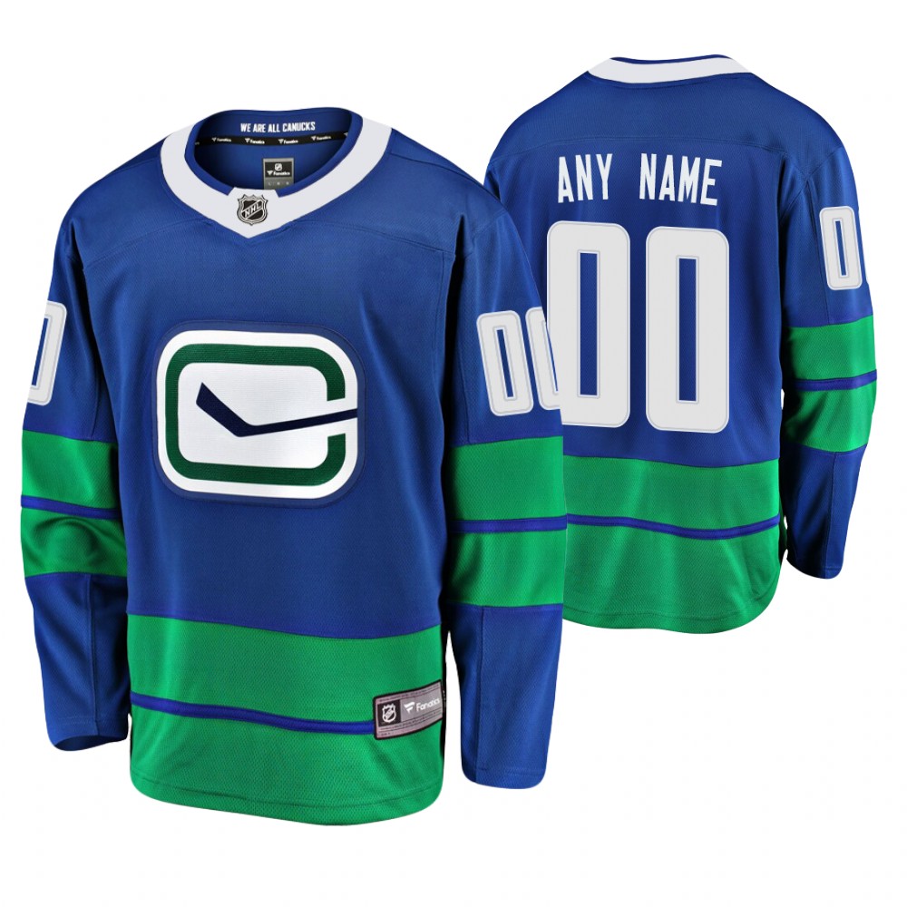 Vancouver Canucks Custom Men's Alternate Premier Breakaway Player Jersey