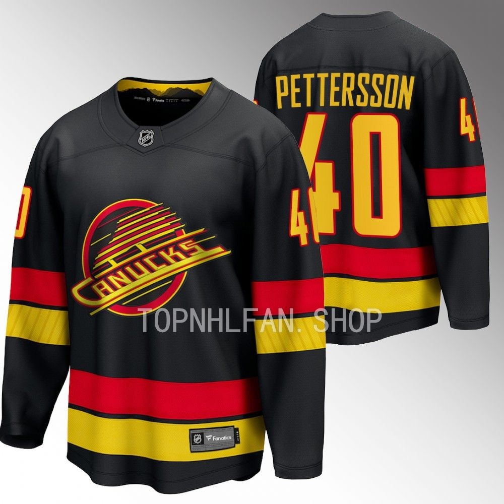 Vancouver Canucks Elias Pettersson Black 2023-24 Alternate Breakaway Player Jersey