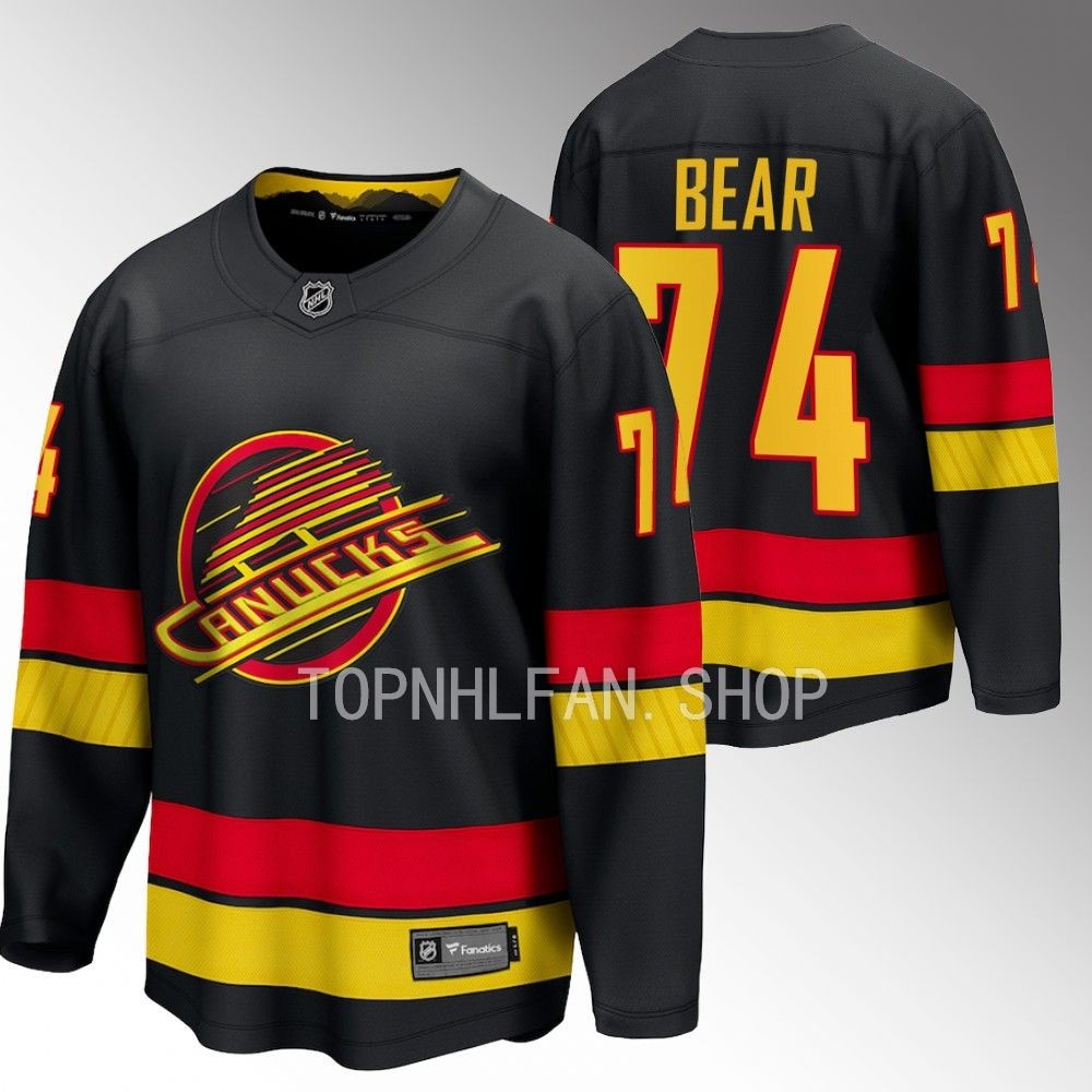 Vancouver Canucks Ethan Bear Black 2023-24 Alternate Breakaway Player Jersey