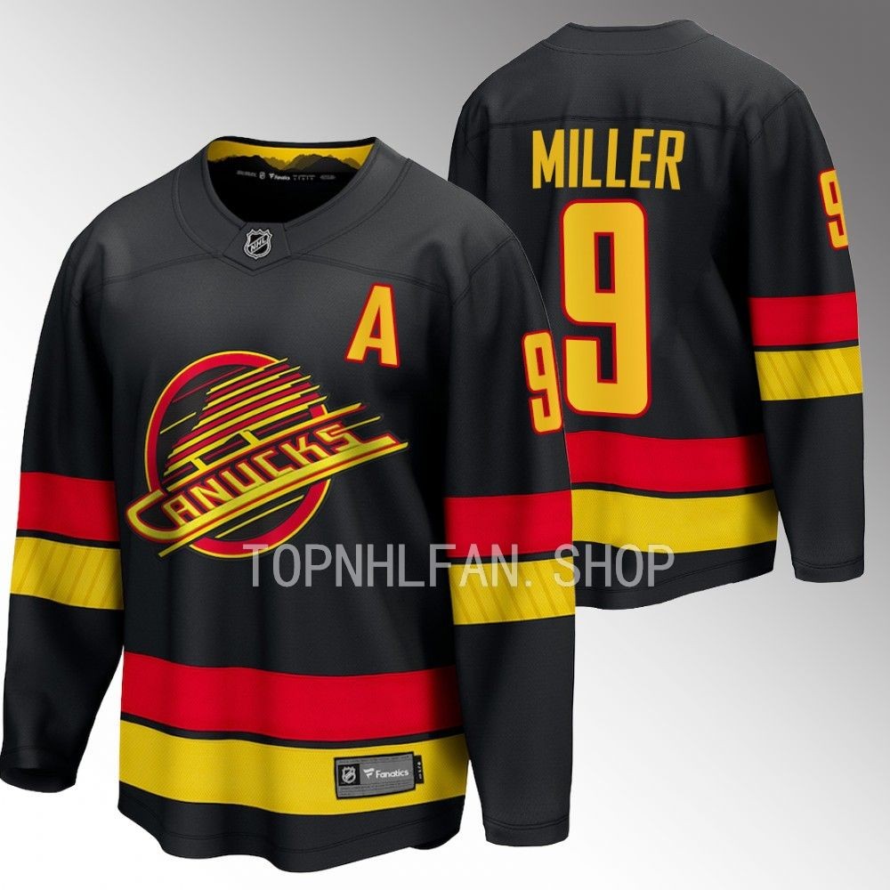 Vancouver Canucks J.T. Miller Black 2023-24 Alternate Breakaway Player Jersey
