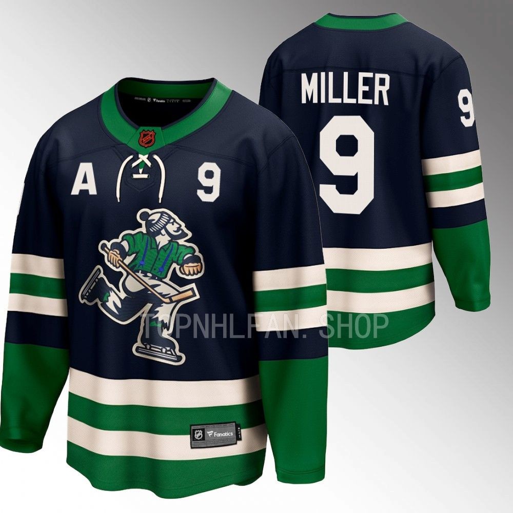 Vancouver Canucks J.T. Miller Navy 2022 Special Edition 2.0 Breakaway Retro Jersey